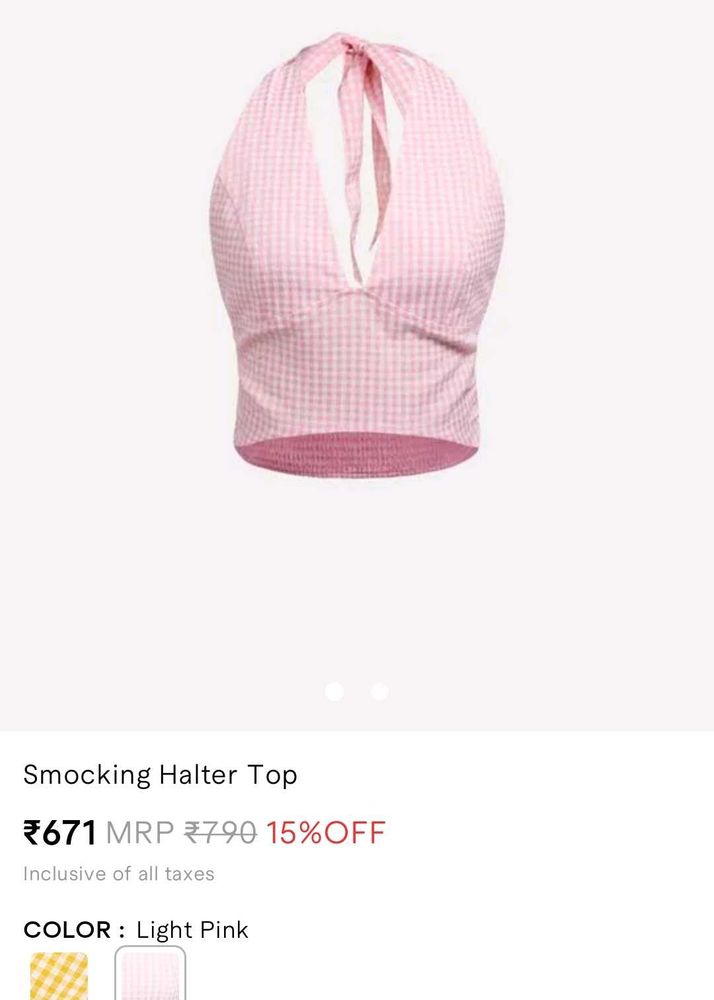 Pink Halter Top