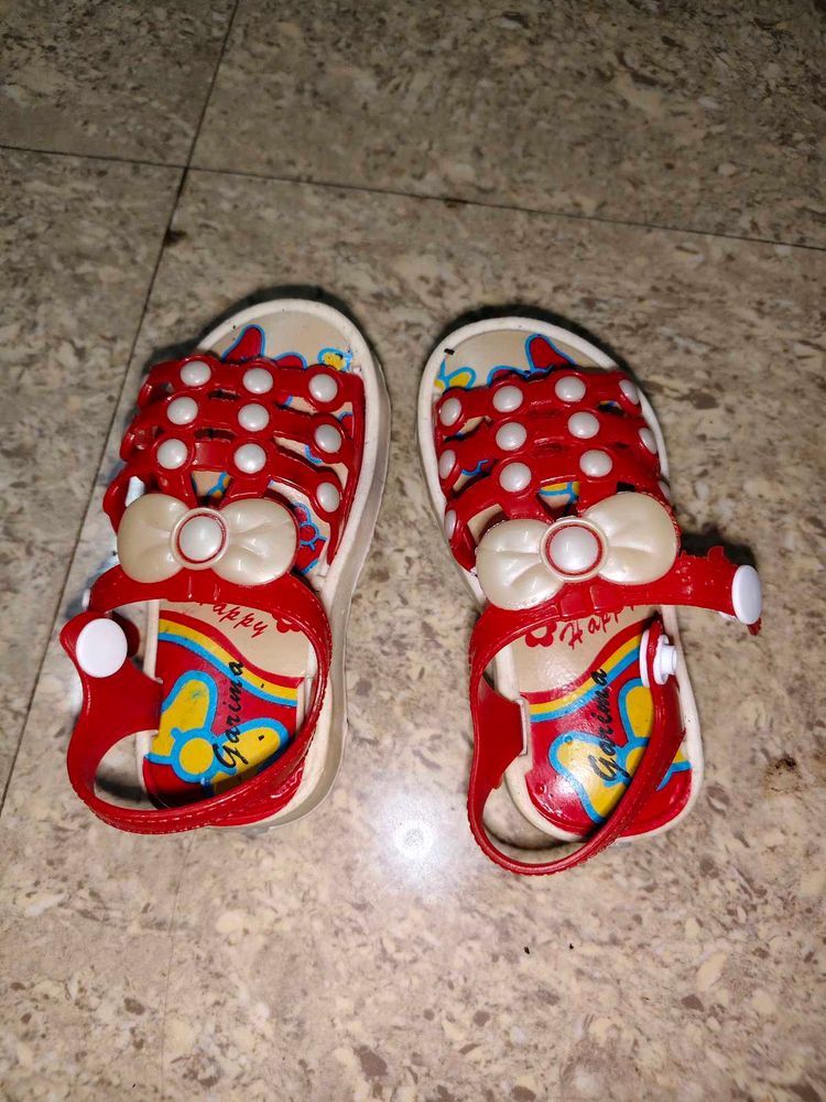 Cute Red Sandals for Kids
