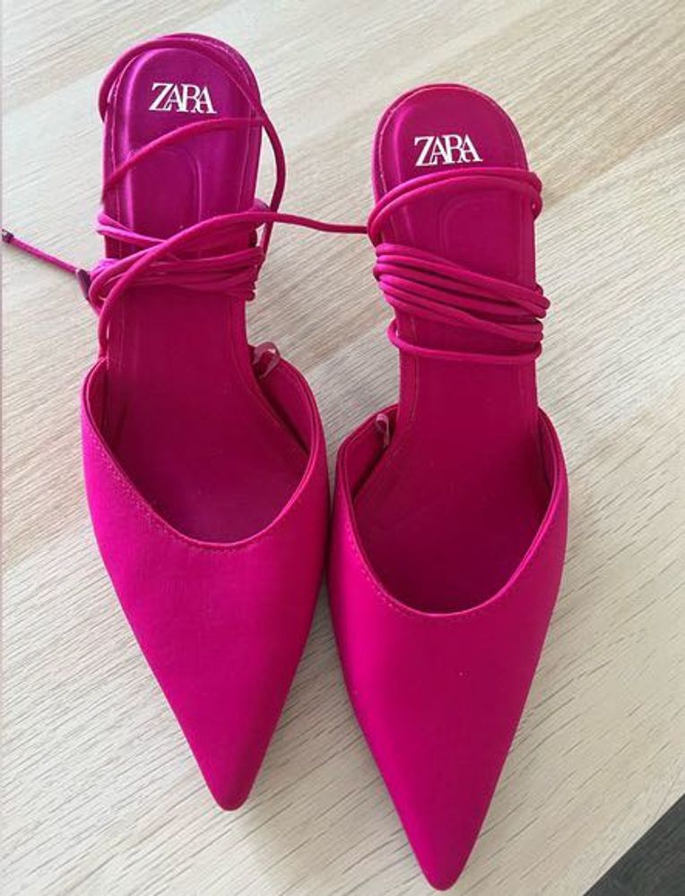 ZARA STRAPPY HEELS