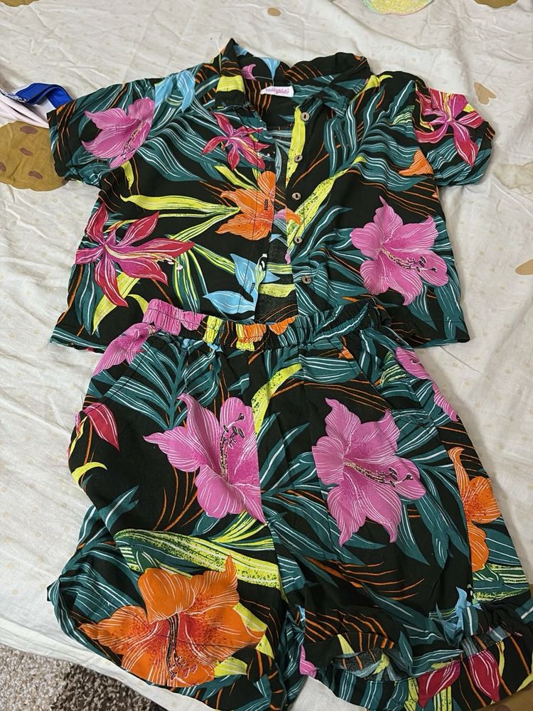 Tropical Floral Outfit for girls