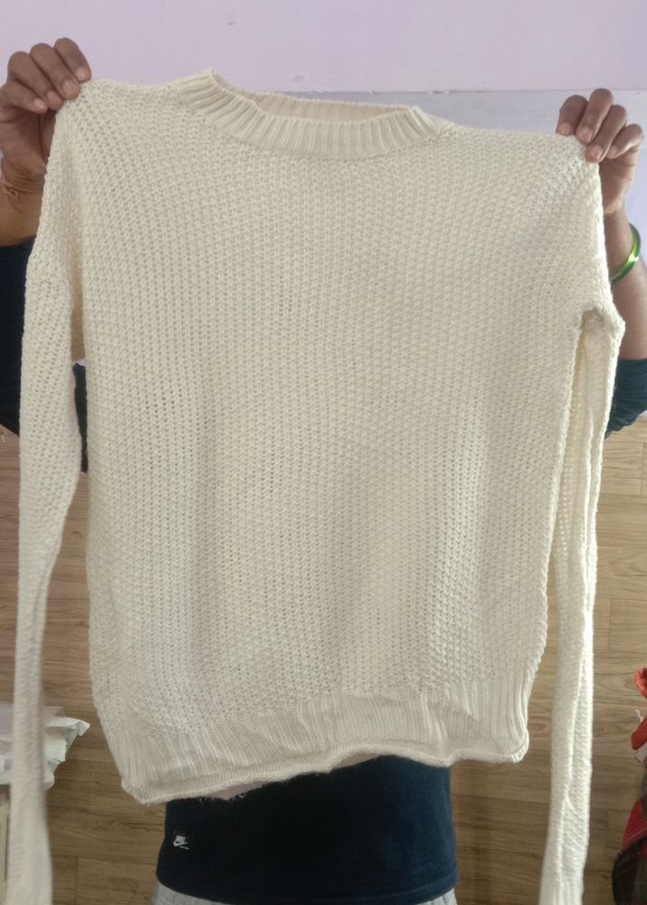 Off white winter top