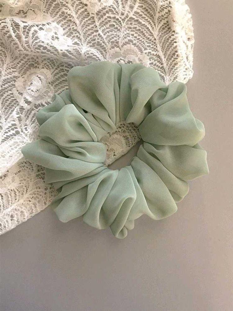 Georgette Fluffy Scrunchies