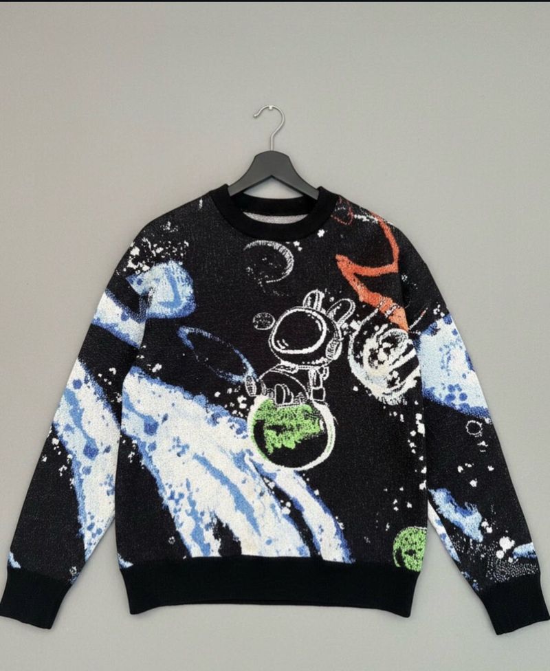 Graphic Print genzy Sweater