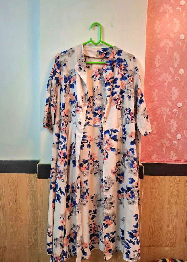 Korean Floral Gown