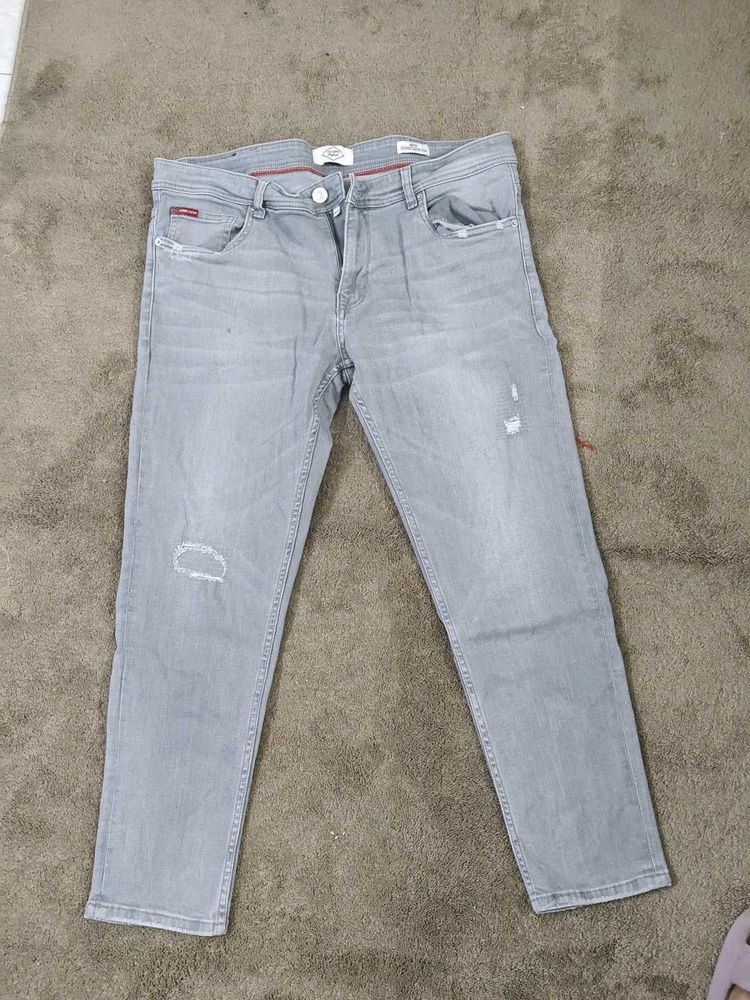 Gray Denim Jeans