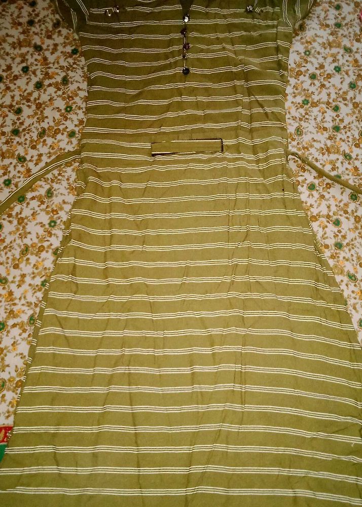 Midi Olive Green Dress