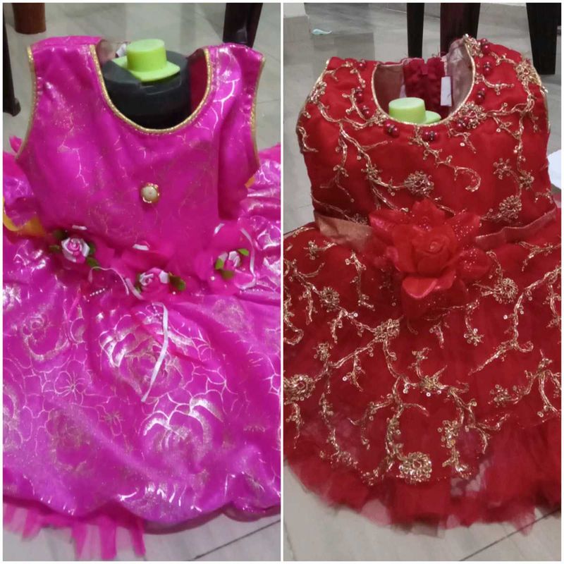 Combo Girls Frock❤️🩷