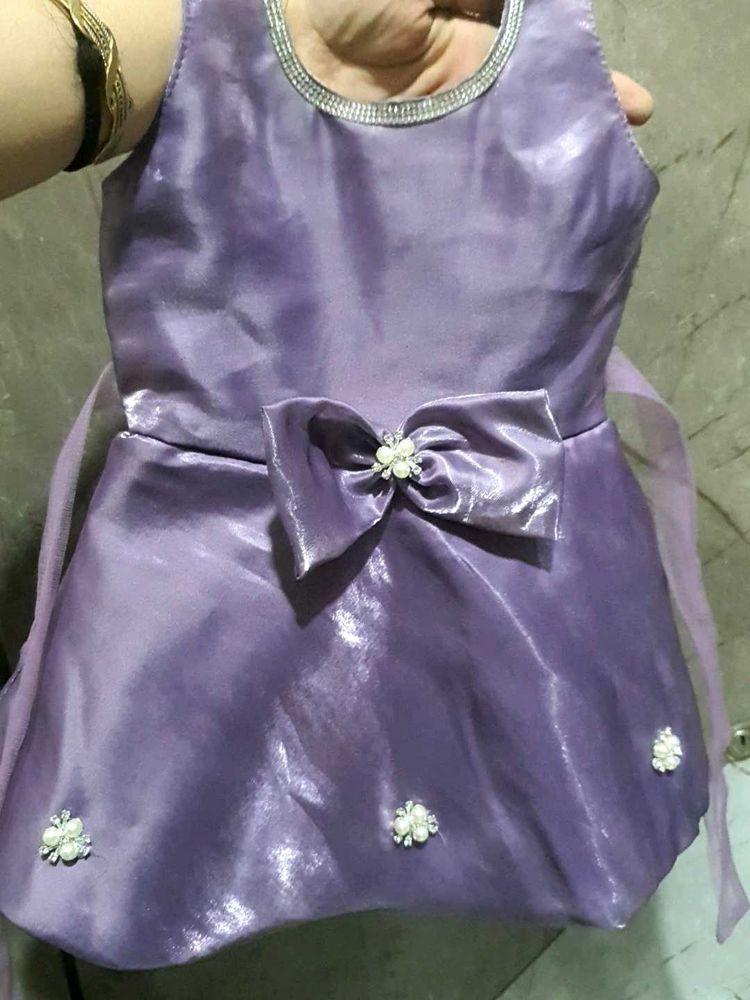 Lilac Flower Girl Dress