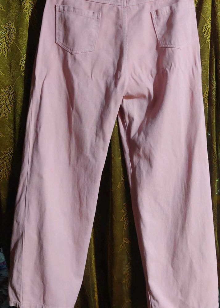 Pink Wide Leg Pants
