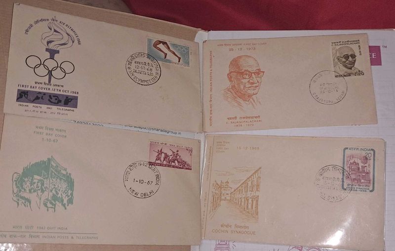 4 First Day Covers