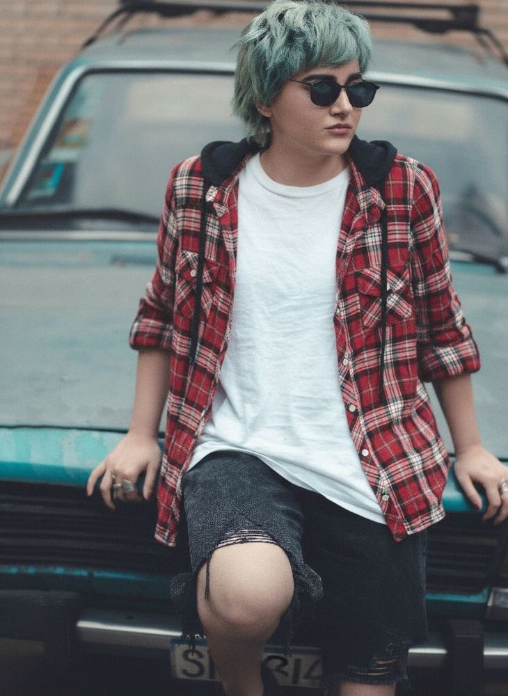 Hooded Plaid Flannel Shirt