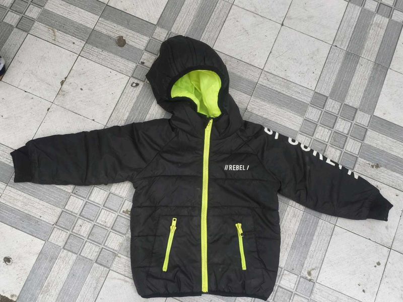 kids Black Puffer Jacket