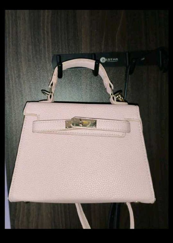 Pink Hand Bag With Sling
