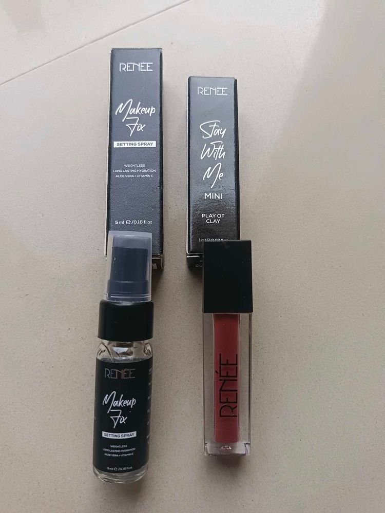 Renee Makeup Fixer &amp; Matte Mini Lipstick