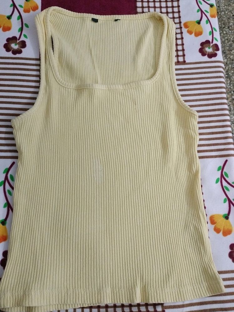 Mustard Colour Zudio Exercise Top