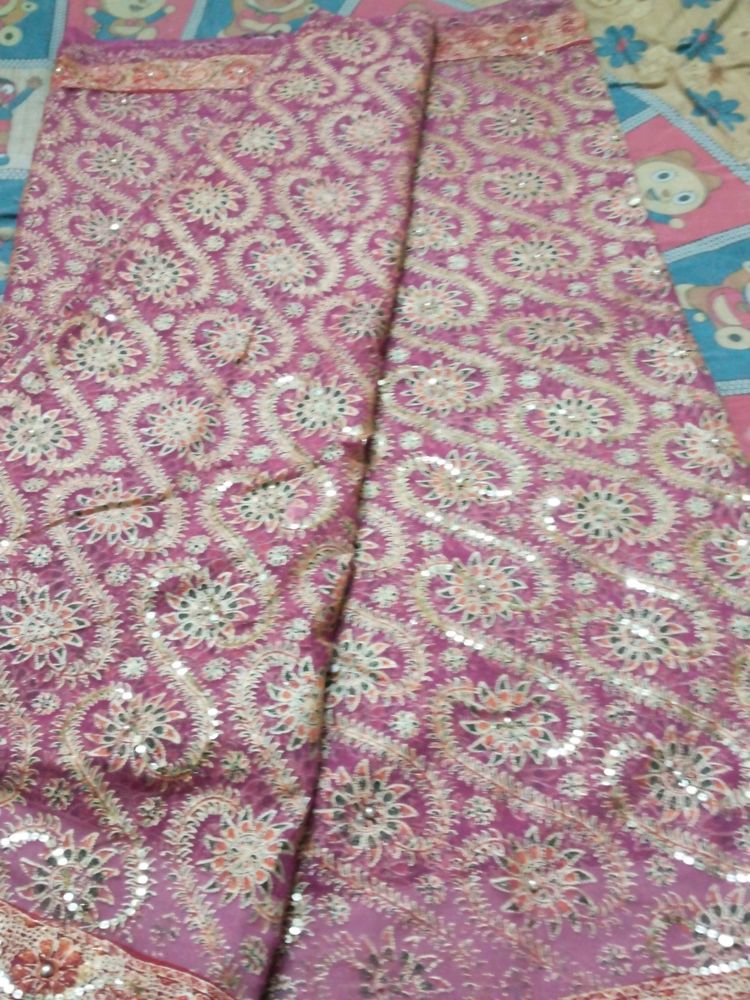 Pink Party Wear Saree