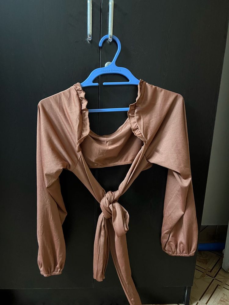Shein Tie-Front Top