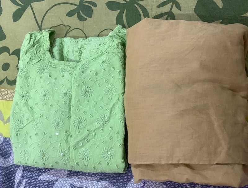 Chikankari Kurti With Pant