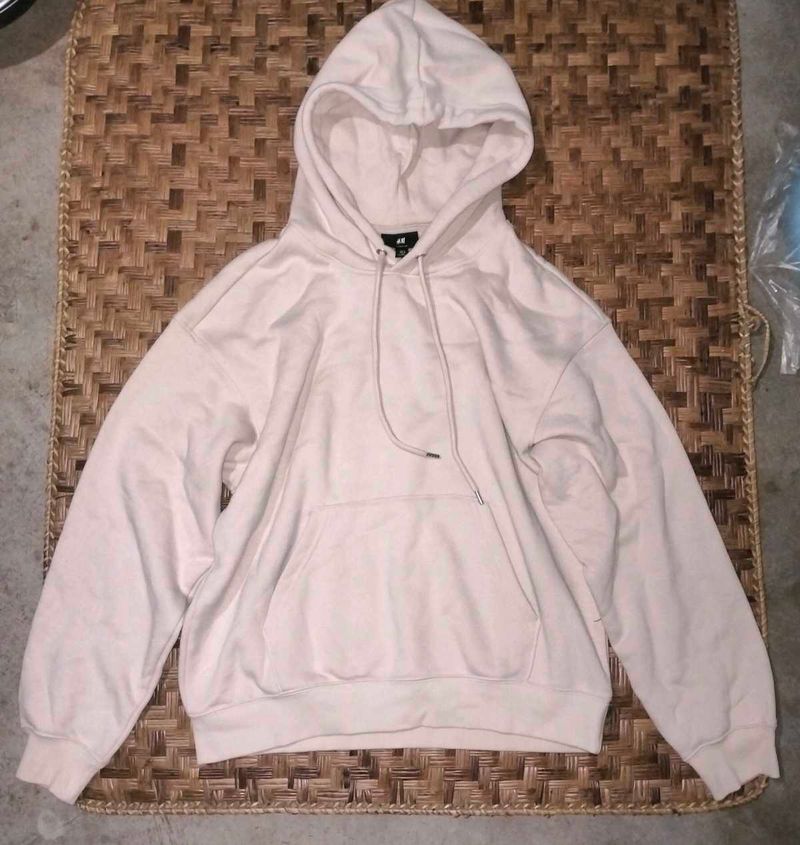 H&amp;M Loose Fit Beige Hoodie