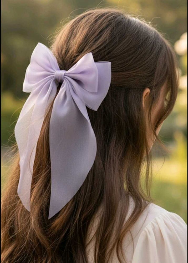 Lilac Organza Hair Bow