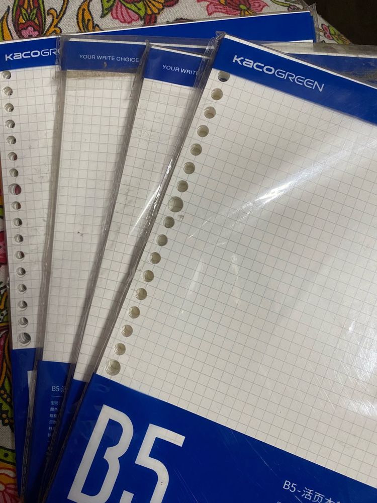 Note taking loose sheets