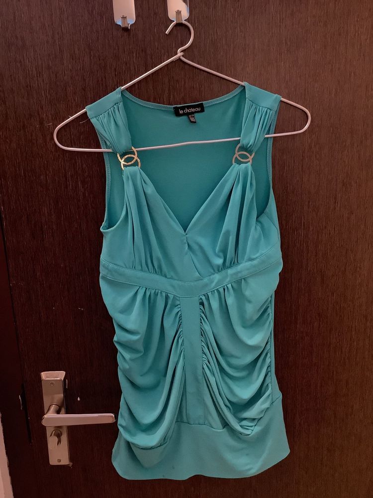Teal Le Chateau Top