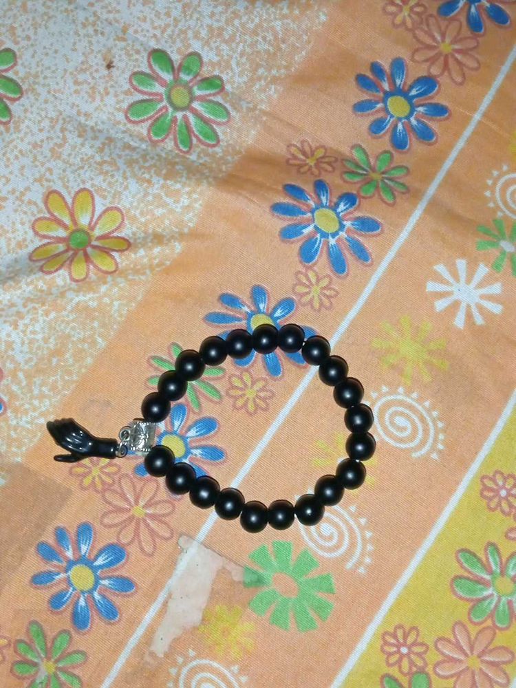 Black Beaded Bracelet