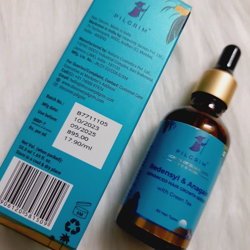 Pilgrim Redensyl &amp; Anagain Hair Growth Serum