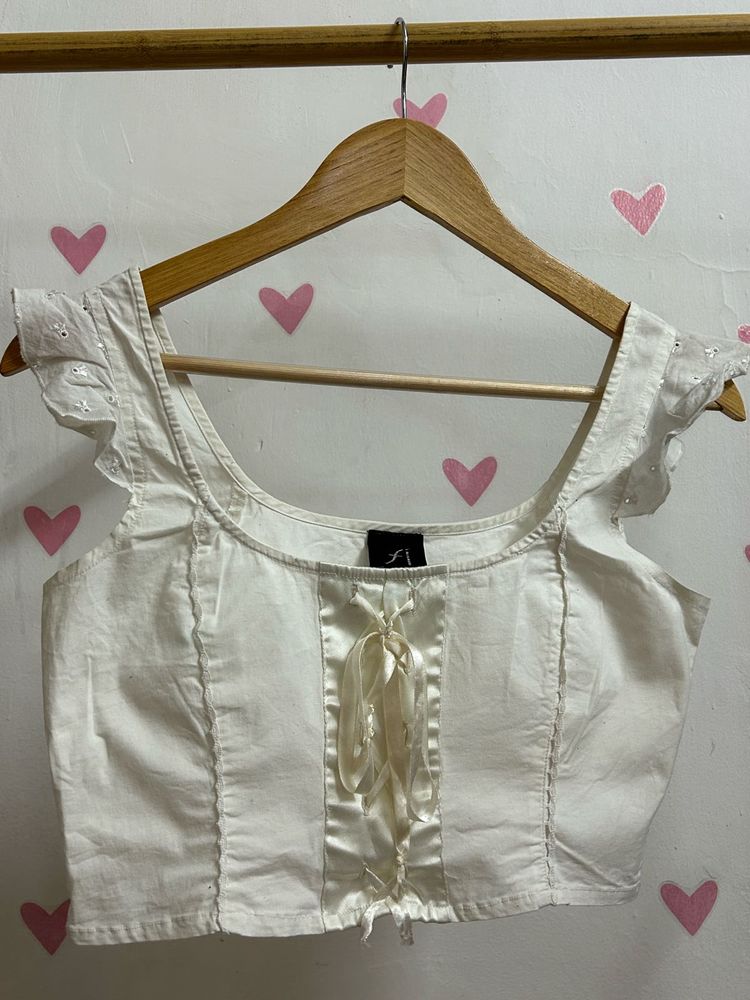 White Pinteresty top