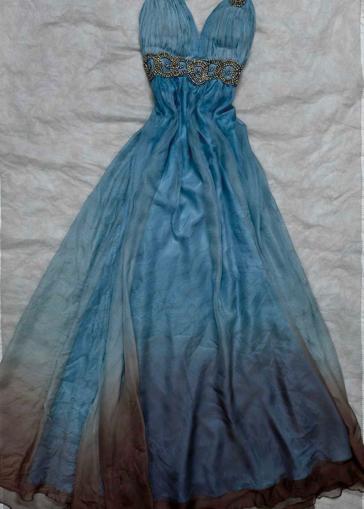 Elegant Blue Evening Gown