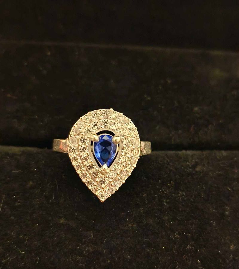 Elegant Blue Stone Ring
