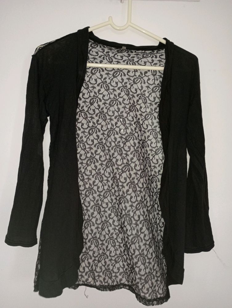 Black Net Shrug