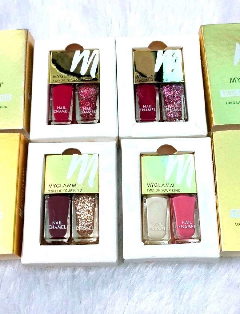MyGlamm Two Of Your Kind Nail Enamel Duo Glitter C