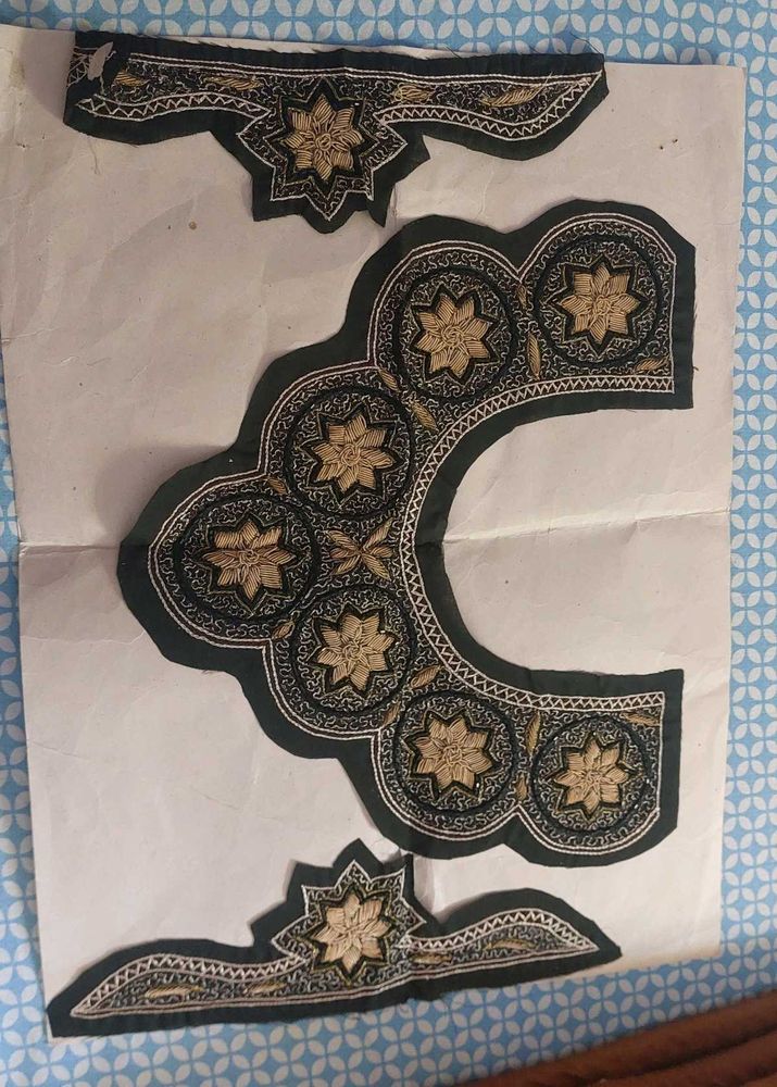 🖤 Amazing Handwork Patch For Neck &amp; Sleeves