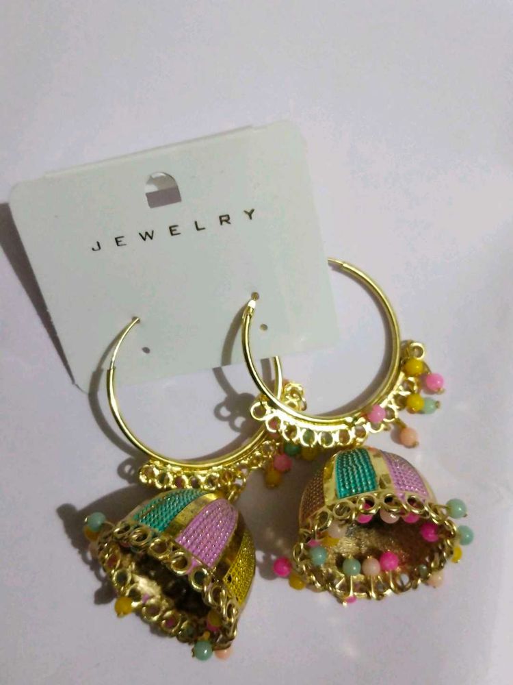 Jhumka Hoop Earrings