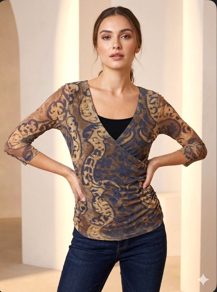 Beautiful imported Mesh Wrap Top - Unique Design