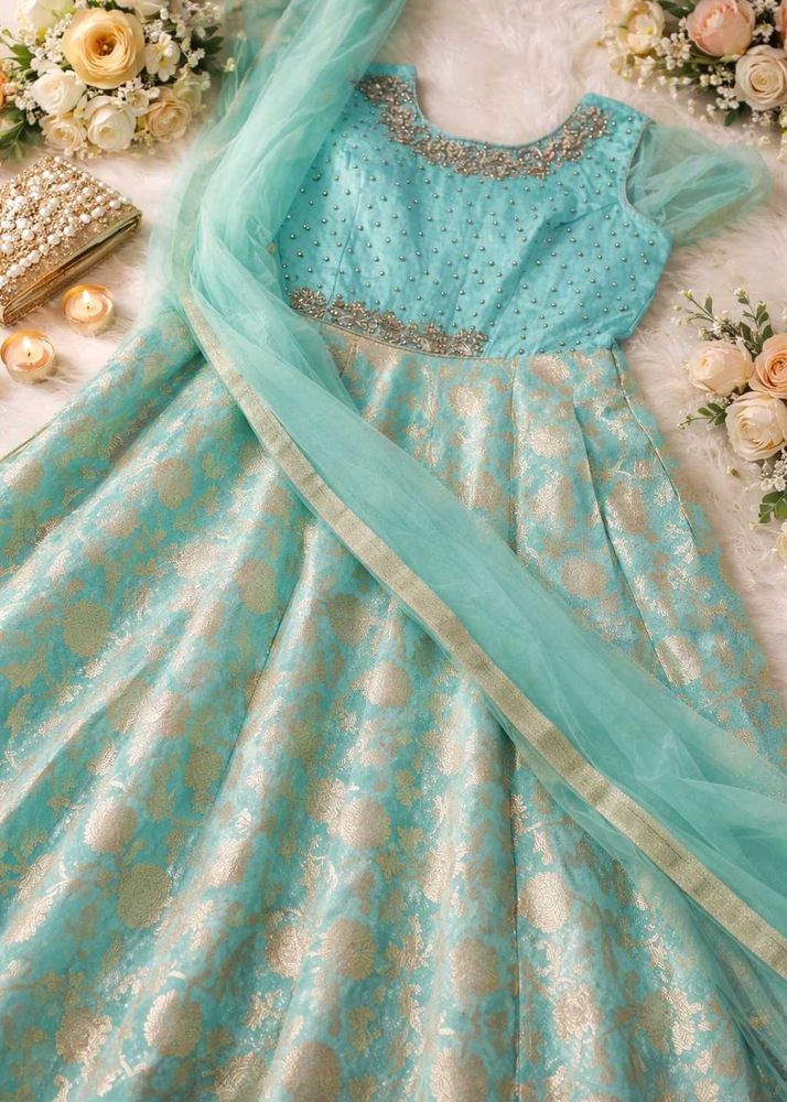 Elegant Embroidered Ethnic Gown