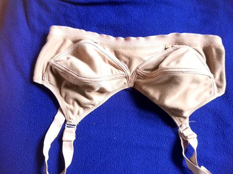 Vintage Beige Bra Girdle