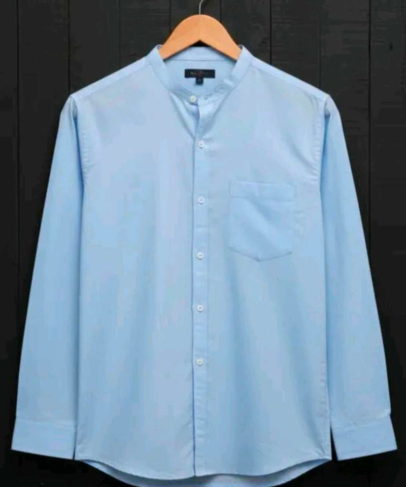 Mandarin collar casual Shirts