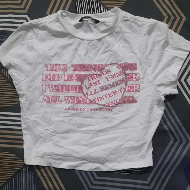 Y2k Pink And White Top 🎀