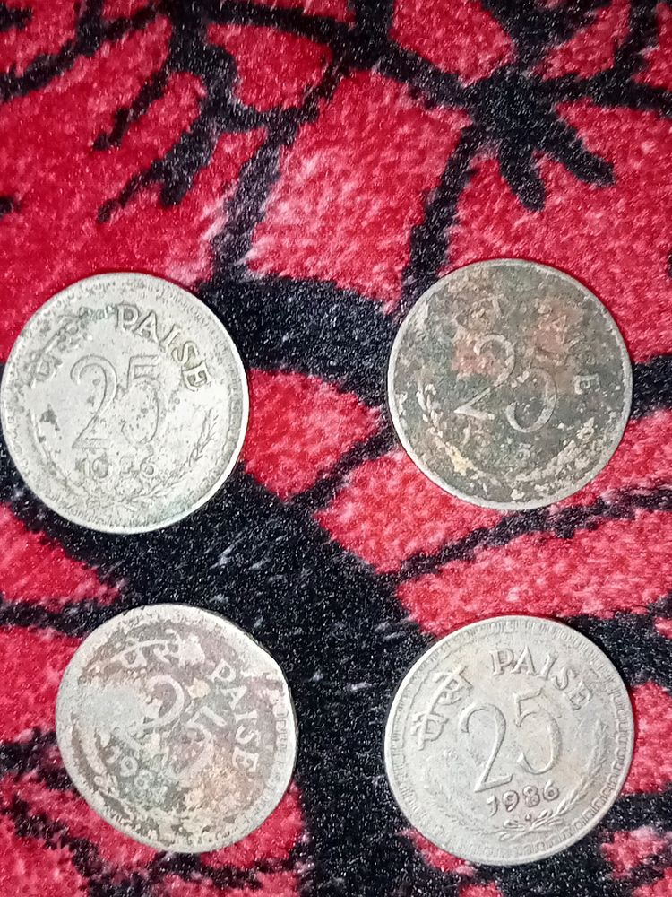 25 Paise 4 Rare Coins