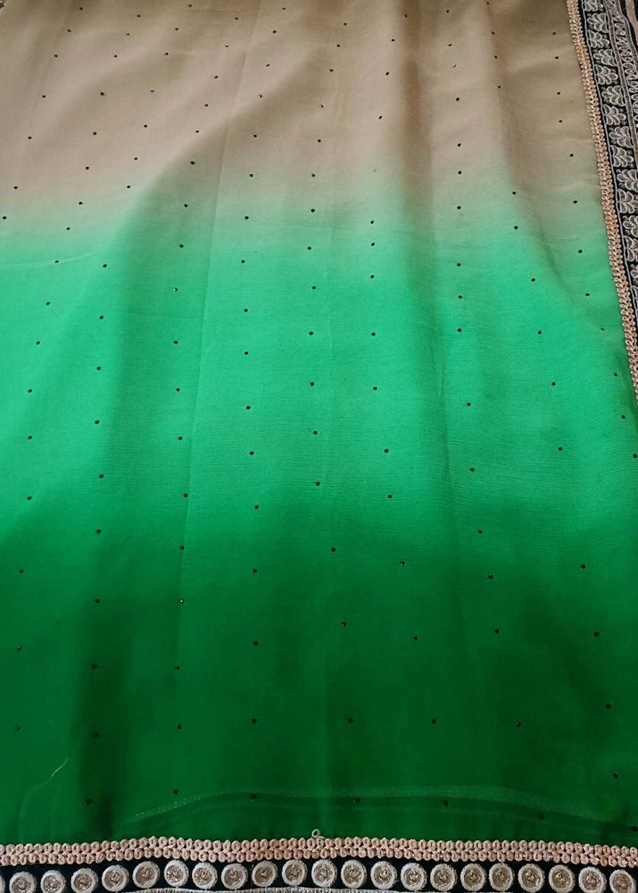 Elegant Green Saree