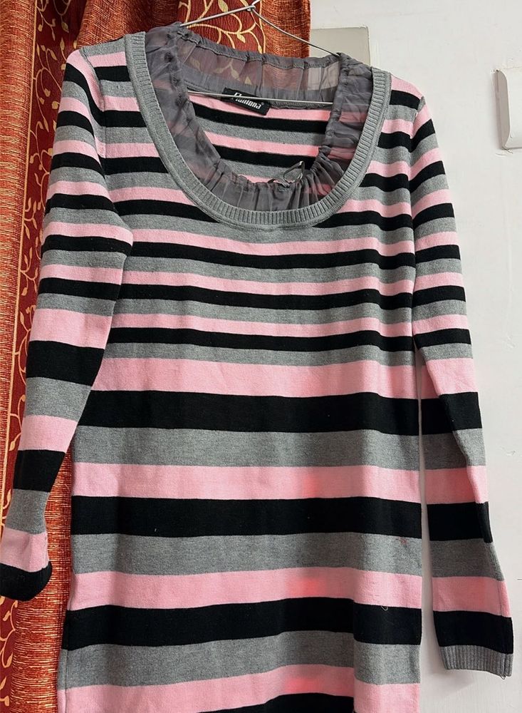 Striped Knit Dress