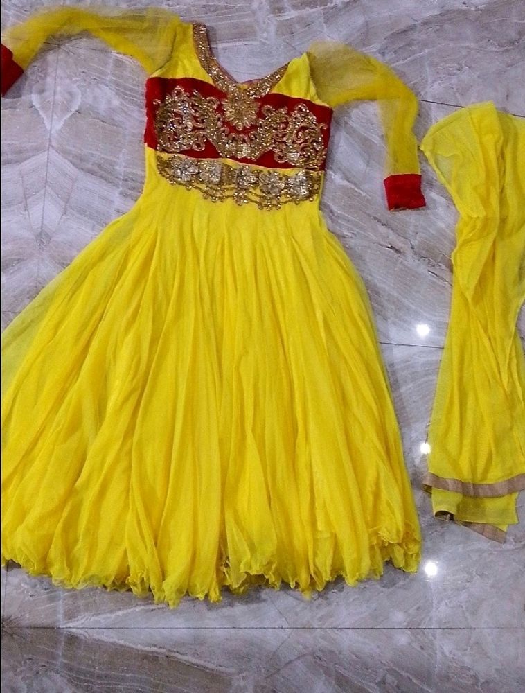 Yellow Ethnic Gown
