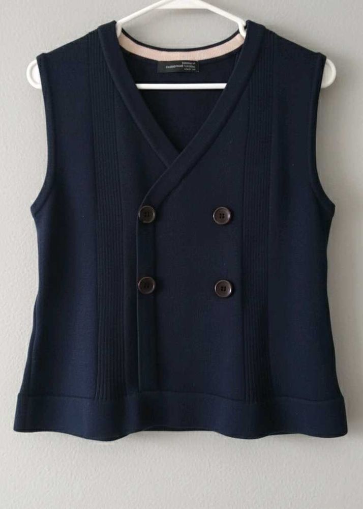 Navy Blue Sleeveless Top🤎🖤