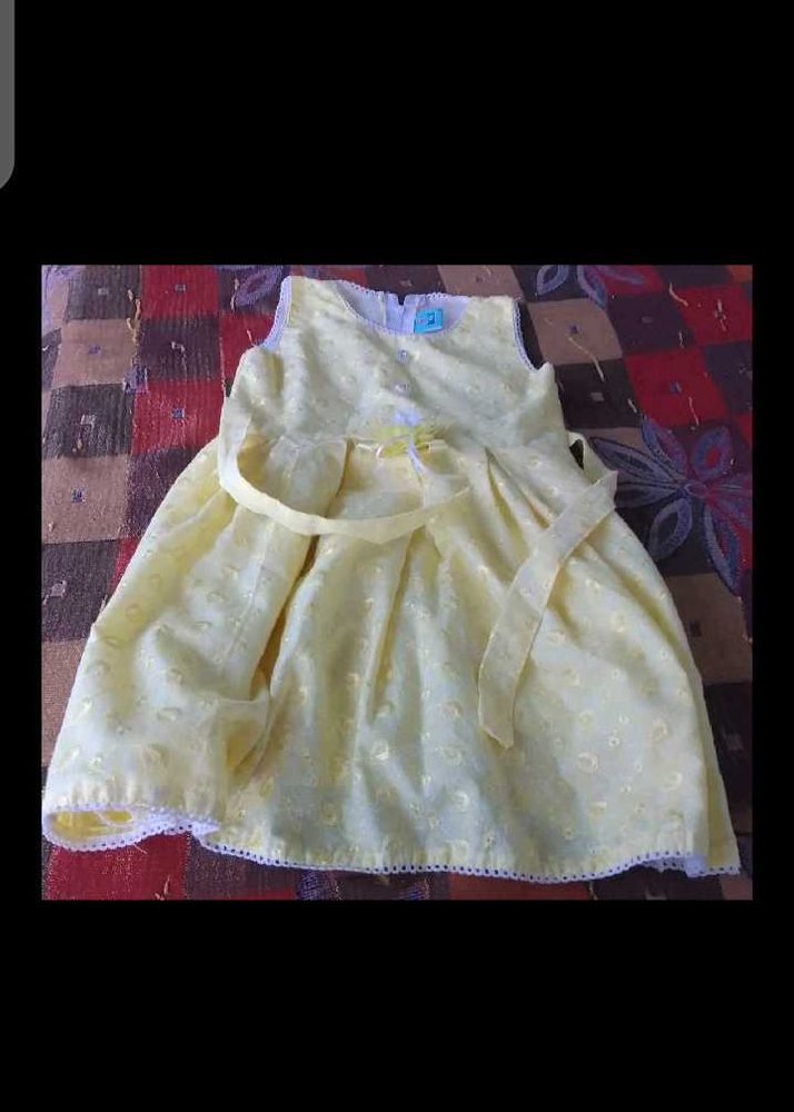 Beautiful Yellow Frock For Your Littles Princess