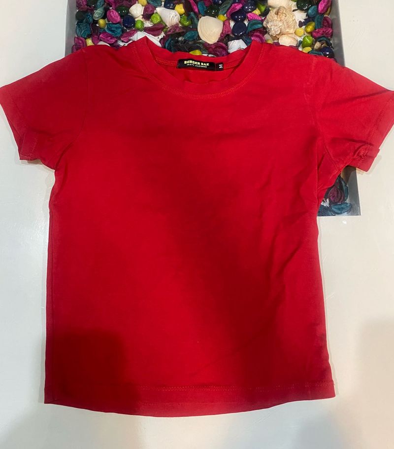 Fitted Cute Red T-Shirt