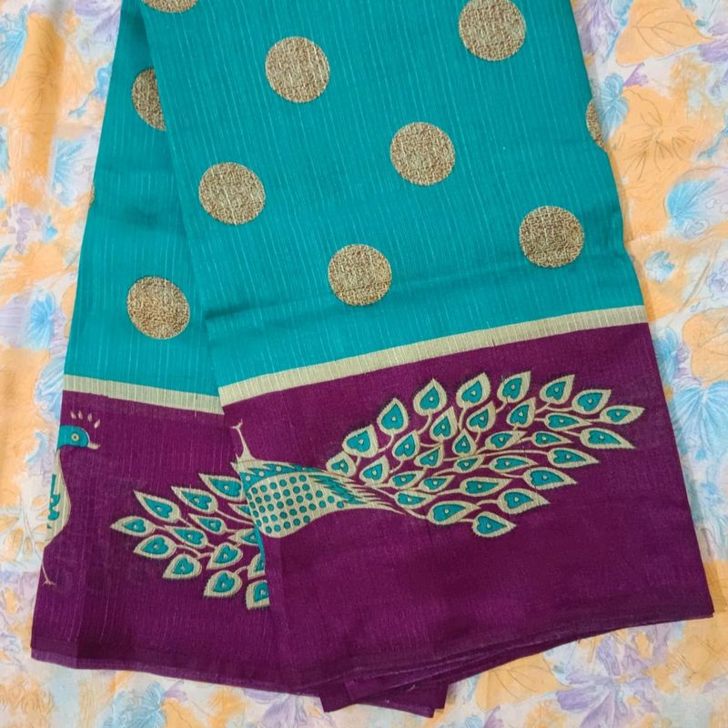 New Saree With Blouse