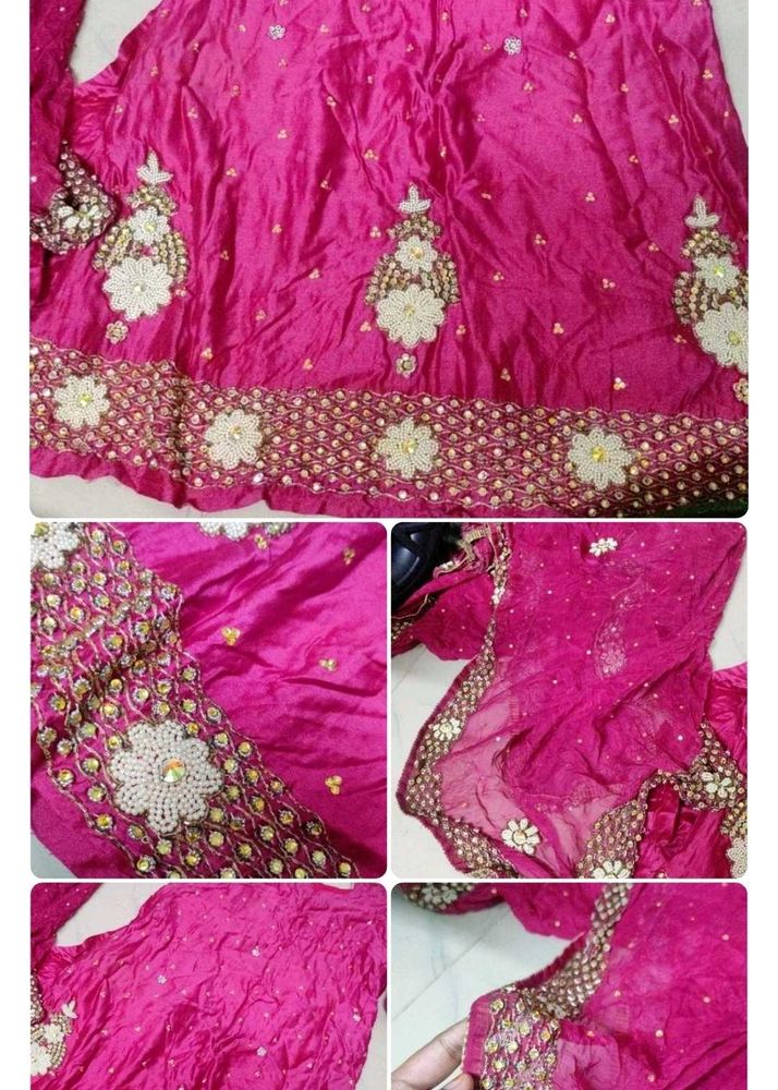 Elegant Pink Ethnic Skirt