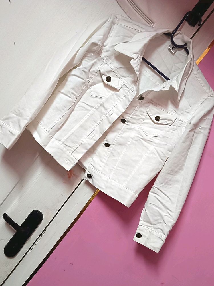 White Jean Shrug